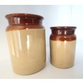 Pearsons of England Chesterfield Glazed Stoneware Storage Pots (Farmhouse style)
