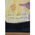 SA Artist Rory Botha Original Painting on Fabric