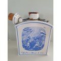 Suisse Langenthal Switzerland Blue and White Porcelain Decanter (full)