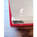 Retro Bright Red and White Roll Top Bread Bin and Dough/Pastry Roller