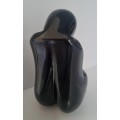 Vintage Black Obsidian Stone figurine