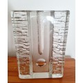 VINTAGE 1960S GERMAN WALTHER GLASS SINGLE STEM GLASS VASE/CANDLEHOLDER