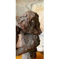 African Mud Sculpture Signed by Artist