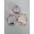 Collection of wrist watch faces, Bifora,Bvler and Ramona
