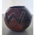 Old Clay African Tribal Handmade Bowl/ Beer Cup