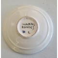Vintage Ikaros Pottery Pin trinket Plate Handmade Rhodes Greece