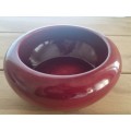 Zaalberg Parow Dark Red Mahogany Pottery Bowl