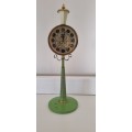 Vintage RHYTHM Alarm Clock Enamel street Lamp Post