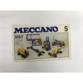 Meccano Set 5 In Dark Blue and Yellow