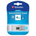 Verbatim Micro SDHC Card with Adapter 4GB