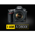 Nikon D800E 36.3MP DSLR Camera Body Only, FX Full Frame F-Mount, D800 E Low Shutter Count : < 9K