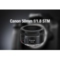 Canon EF 50mm f/1.8 STM Lens for Canon DSLR Cameras