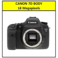 Canon EOS 7D 18MP PROFESSIONAL Digital SLR Camera (BODY) - 18 Megapixels - SHUTTER COUNT 16K