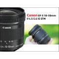 Canon EF-S 10-18mm f/4.5-5.6 IS (Image Stabilizer) STM Zoom Lens for Canon DSLR Cameras