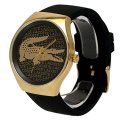Lacoste Valencia Three-Hand Gold/Black Women's watch 2000808 - Brand New