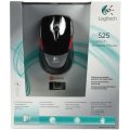 Logitech M525 Wireless Optical mouse with Built-in scroll wheel Black/red