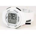 PUMA Unisex PU911101002 Pulse White Digital Watch - Heart Rate Monitor