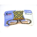X-TRA VISION Fasion Reading Glasses - with matching case +1.0