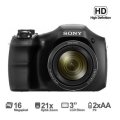 Sony Cyber-shot DSC-H100/BC 16.1MP Point and Shoot Camera (Black) with 21x Optical Zoom