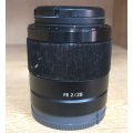 Sony FE Wide-Angle 28mm f/2.0 (FULL FRAME) E-MOUNT - SONY 28mm SEL28F20 for Mirrorless Cameras