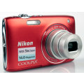 Nikon COOLPIX S3100 14 MP Digital Camera with 5x NIKKOR Wide-Angle Optical Zoom Lens - RED