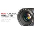 PRIME LENS - Yongnuo YN 50mm f/1.8 50mm Lens for Canon EF - Fits Canon DSLR Cameras