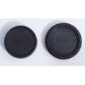 Rear Lens Cap & Body Cap Set for NIKON - D40, D40x, D60, D70, D70s, D80, D90, D3200, D3000, D3100