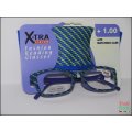 X-TRA VISION Fashion Reading Glasses - with matching case  [ +1.00 ]
