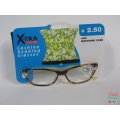 X-TRA VISION Fashion Reading Glasses - with matching case [ +2.50 ]