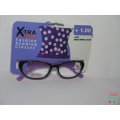 X-TRA VISION Fashion Reading Glasses - with matching case  [ +1.00 ]