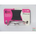 X-TRA VISION Fashion Reading Glasses - with matching case +1.50