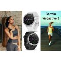 Garmin Vivoactive 3 Smart Watch [ WHITE CASE WITH BLACK STRAP ]