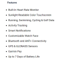 Garmin Vivoactive 3 Smart Watch [ WHITE CASE WITH BLACK STRAP ]