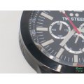 TW Steel Men`s CE1034 CEO Canteen Black Leather Chronograph Dial Watch