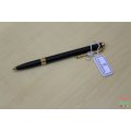 Charriol Celtic pen Soft black lacquered steel body, pink gold plated cap and clip