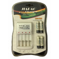 4 x AA Ni-Mh rechargeable batteries with AA/AAA power charger