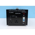 SEVEN STAR STEP UP AND DOWN TRANSFORMER TC-2000G