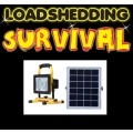 Beat Loadshedding * Solar Rechargeable Outdoor LED Floodlight + Solar Panel & Cable R30/R60 Shipping