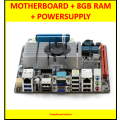 AMD Motherboard + 8GB RAM AMD R-272F APU with Radeon integrated graphics + Power Supply