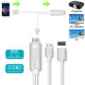 PowerUp USB to HDMI Digital converter Cable - ScreenShare Apple or Android phone Tablet to TV