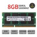 8GB Micron DDR3 1600 MHz PC3-12800 1.35V Laptop RAM Memory [MT16KTF1G64HZ-1G6E1]