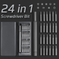24 in 1 Precision Screwdriver Set Multifunction Magnetic Driver Bit Set Pocket Screwdriver