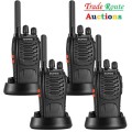High Quality Baofeng Portable Two-Way Radio Set (2 PAIRS- 4 X Handsets) Walkie Talkie UHF 400-470MHz