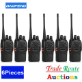 High Quality Baofeng Portable Two-Way Radio Set (3 PAIRS- 6 X Handsets) Walkie Talkie UHF 400-470MHz