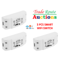[ TRIPLE PACK 3 PCS ]Wireless WiFi Smart Switch Wifi Tuya Smartlife Compatible Smart Home Automation
