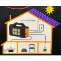 Solar Charging Station - Solar Lighting System Power Bank with Lights & Solar Panel