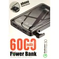 Power Bank Qualcomm 3.0 Quick Charge 6000mAh 2X LED 2X USB Ports Small & Handy