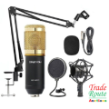Professional Recording Microphone Soundcard Set M800 Pro Condenser Microphone Kit V8 Sound Card Gold