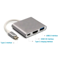 4K USB Type-C to HDMI and USB Adapter Multi-port Adapter
