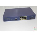 DUXBURY Networking 8+2SFP Gigabit MANAGED POE+ SWITCH  - Salvage Stock - For Spares or Repair